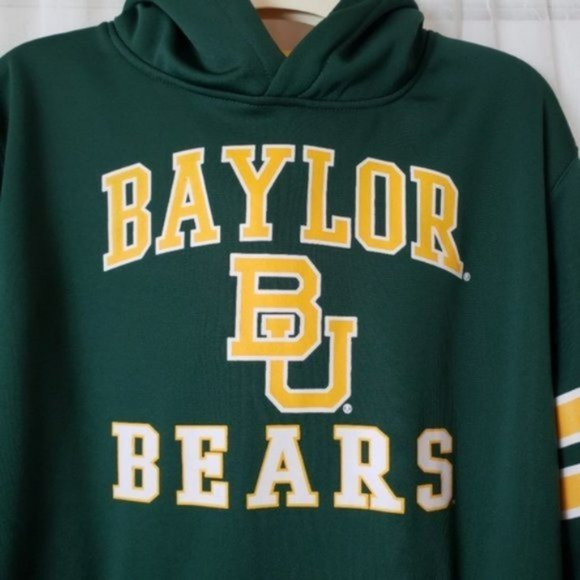 Colosseum Baylor Bears Youth Long Sleeve Hoodie Sweater - Picture 2 of 7